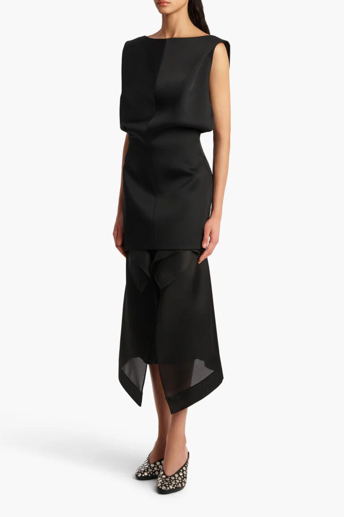 KHAITE Toma Dress - Black