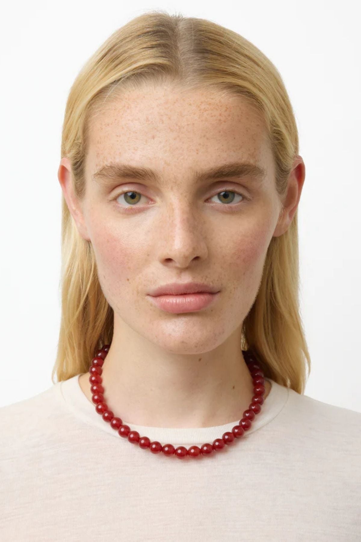 LIÉ STUDIO The Mary Necklace - Red Carnelian