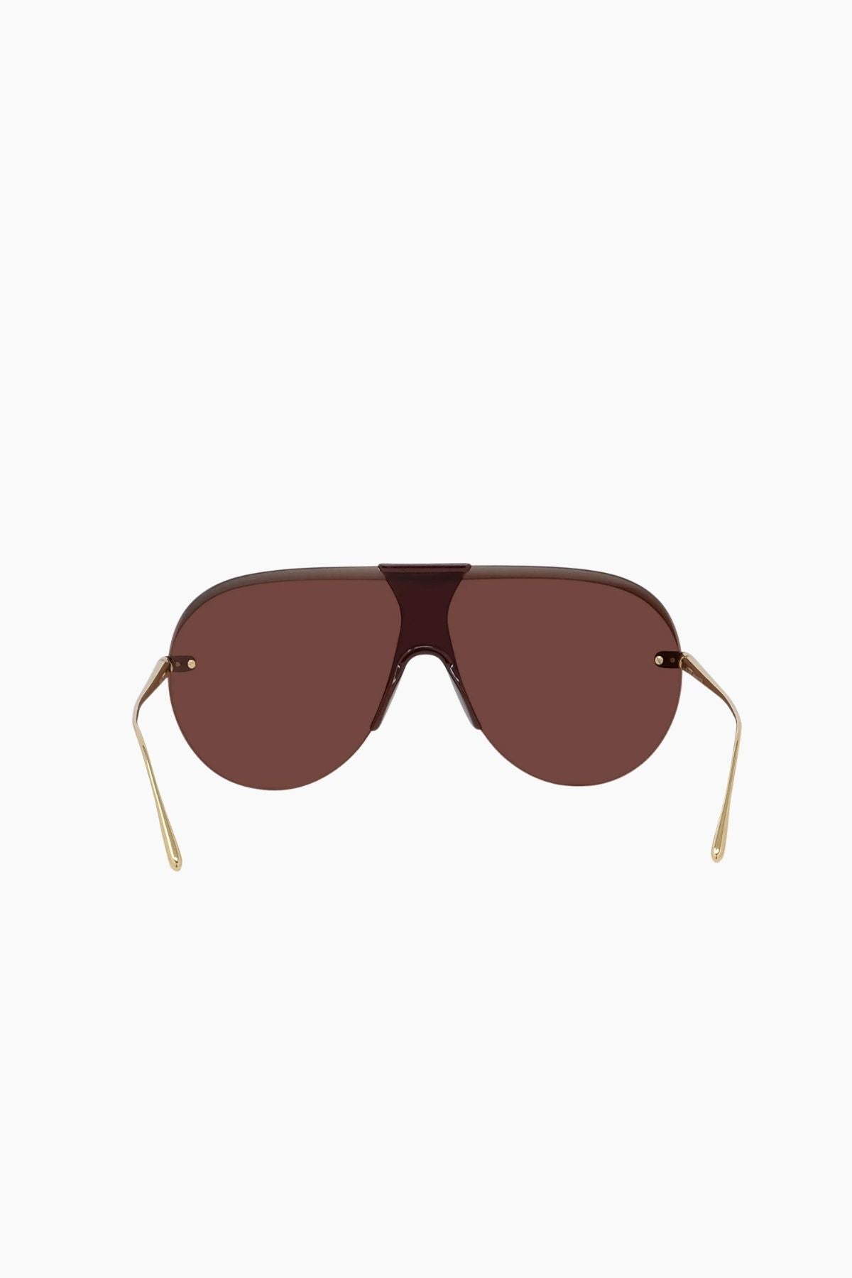 LOEWE Semi-Rimless Sunglasses - Burgundy/ Gold
