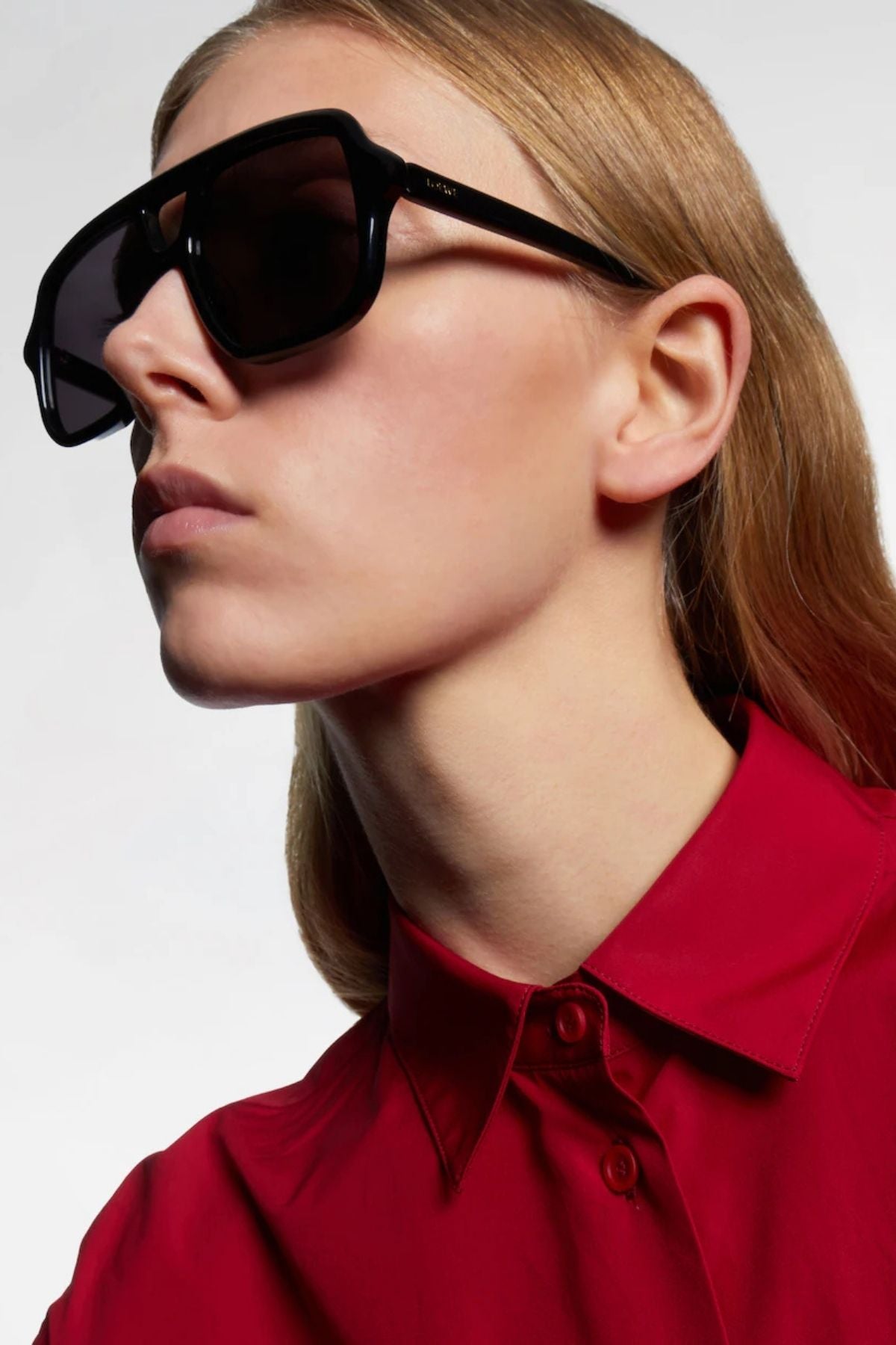 LOEWE Slim Pilot Sunglasses - Black