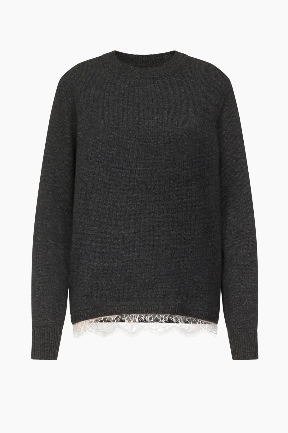 Loulou de Saison Arvo Sweater - Charcoal/ Ivory