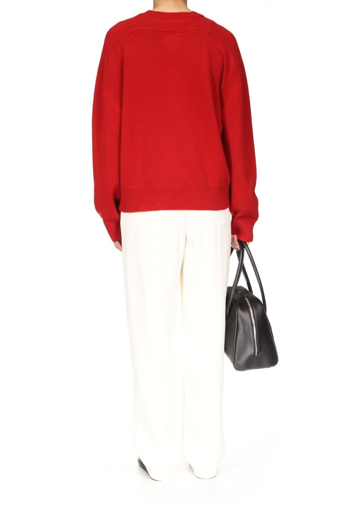 LOULOU DE SAISON Malo Oversized Sweater - Red Melange
