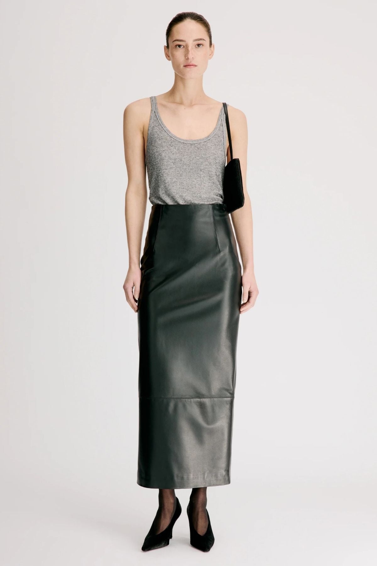 LOULOU DE SAISON Roni Tank Top - Grey Melange