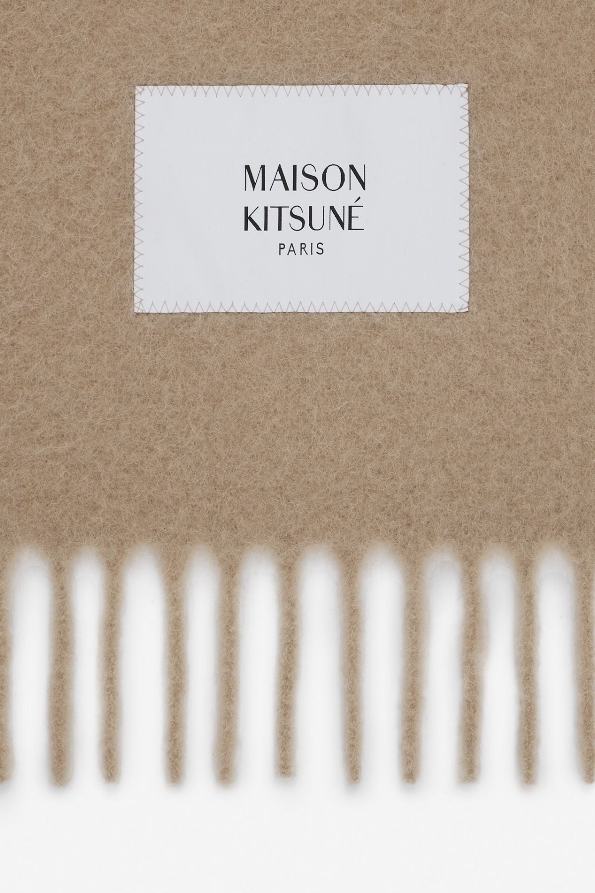 Maison Kitsuné Baby Alpaca Scarf - Chamomile