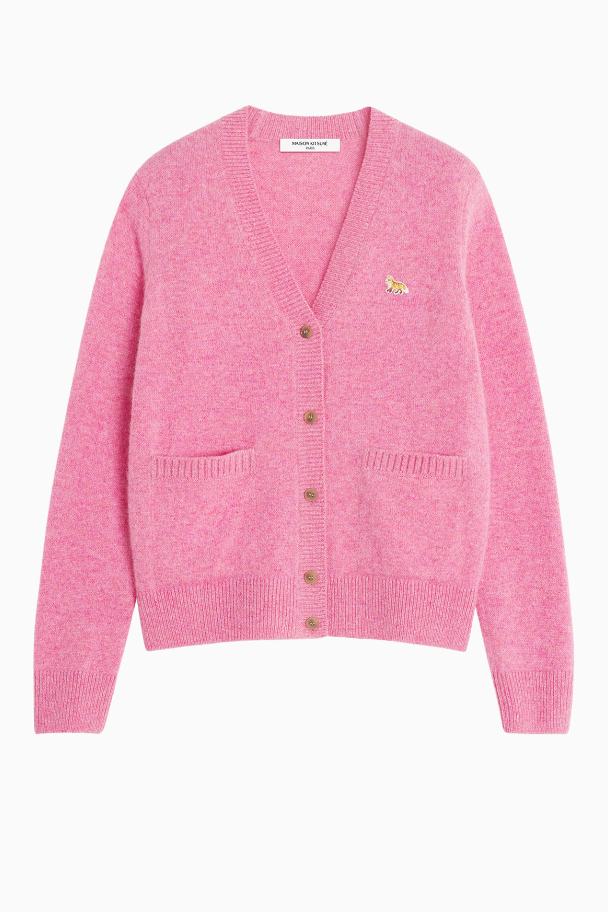 Maison Kitsuné Baby Fox Boxy Cardigan - Pale Rose