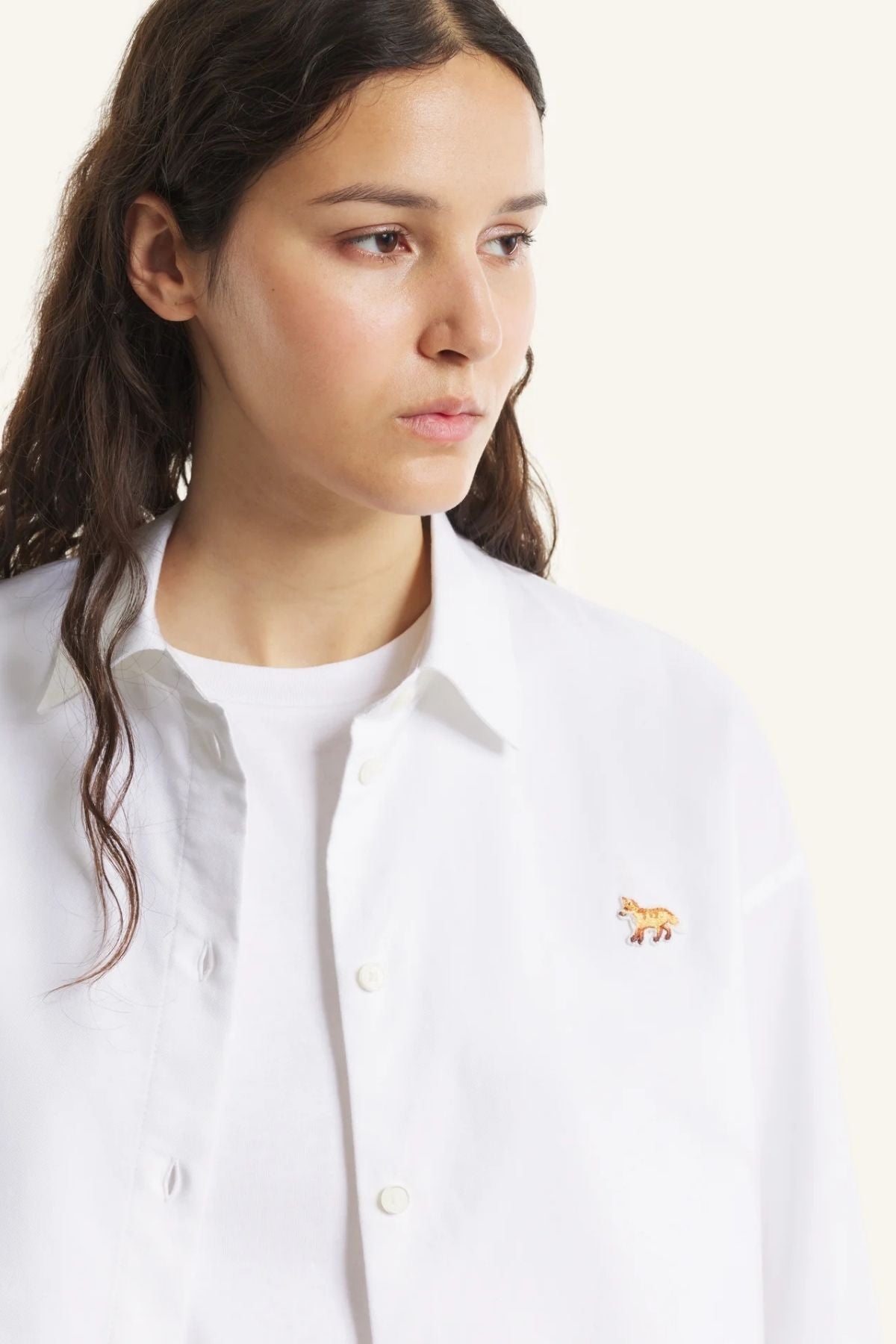 Maison Kitsuné Baby Fox Classic Cotton Shirt - White