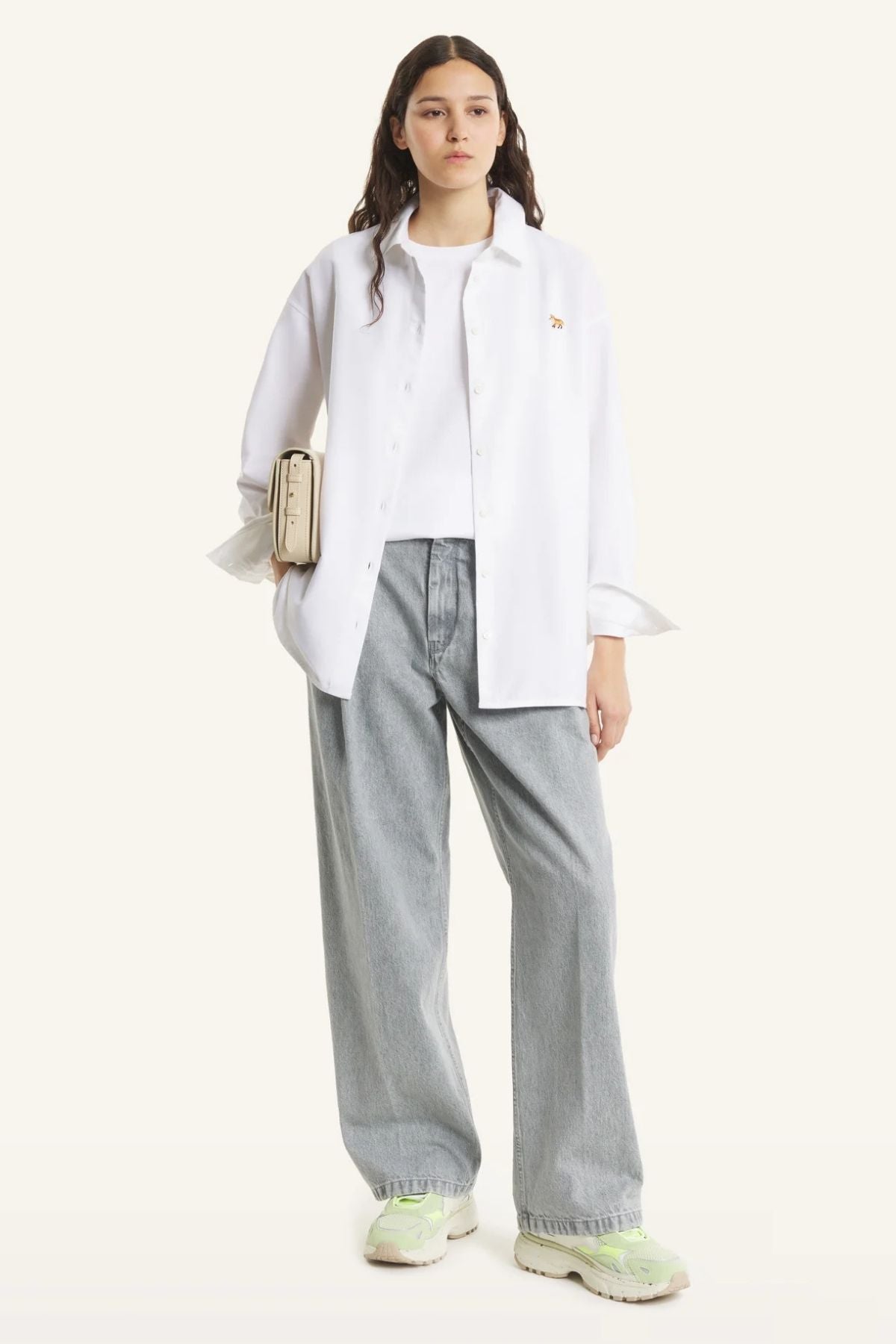 Maison Kitsuné Baby Fox Classic Cotton Shirt - White