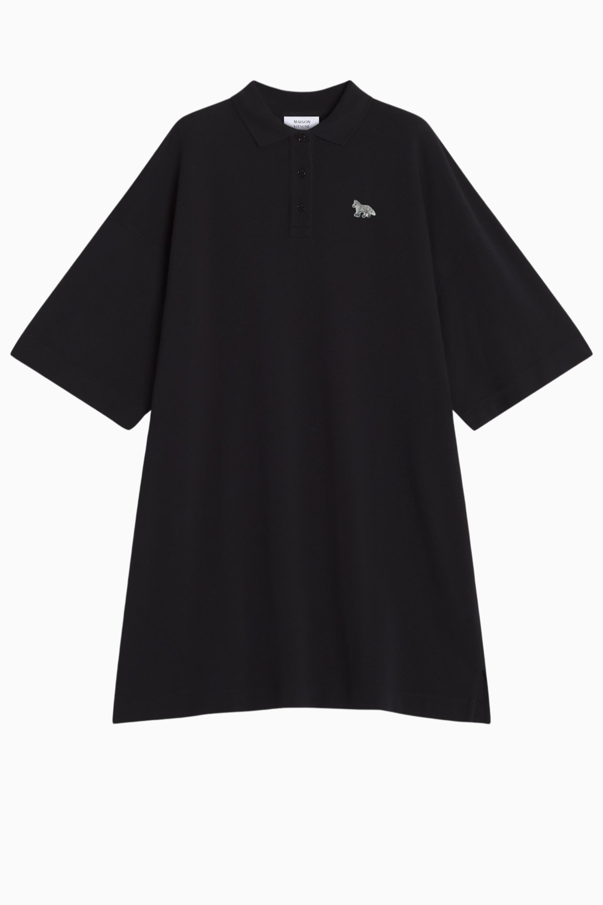 Maison Kitsuné Baby Fox Oversized Polo Dress - Black