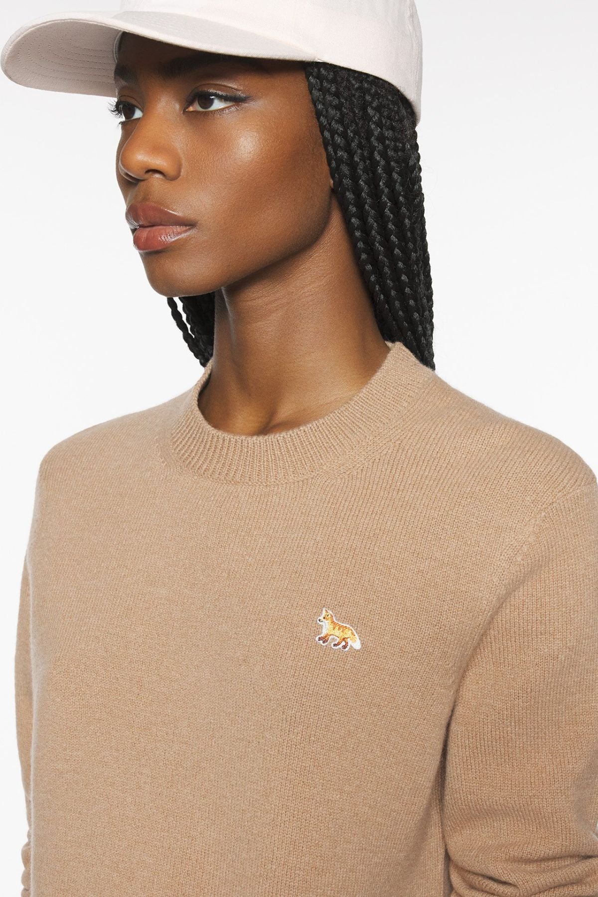 Maison Kitsuné Baby Fox Regular Jumper - Canvas Brown