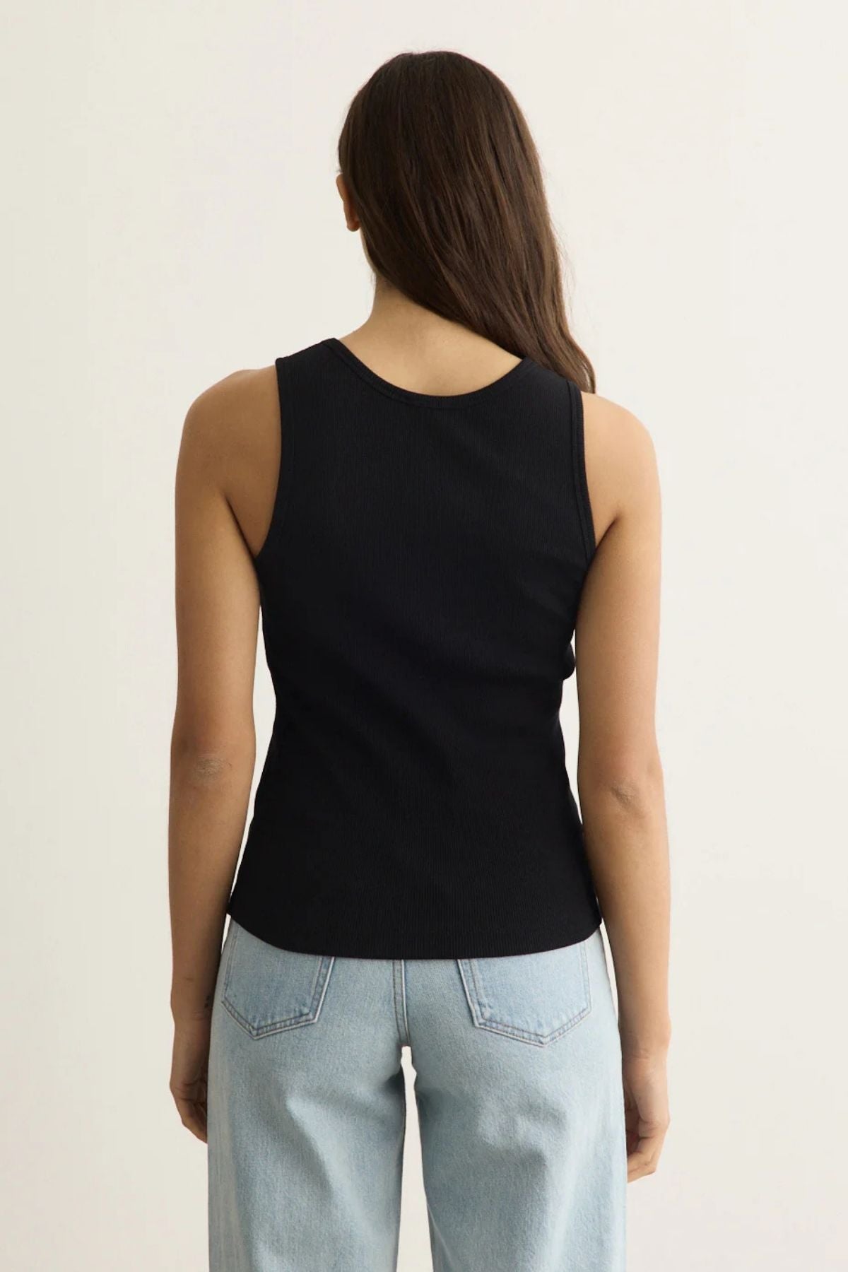 Maison Kitsuné Baby Fox Ribbed Tank - Black