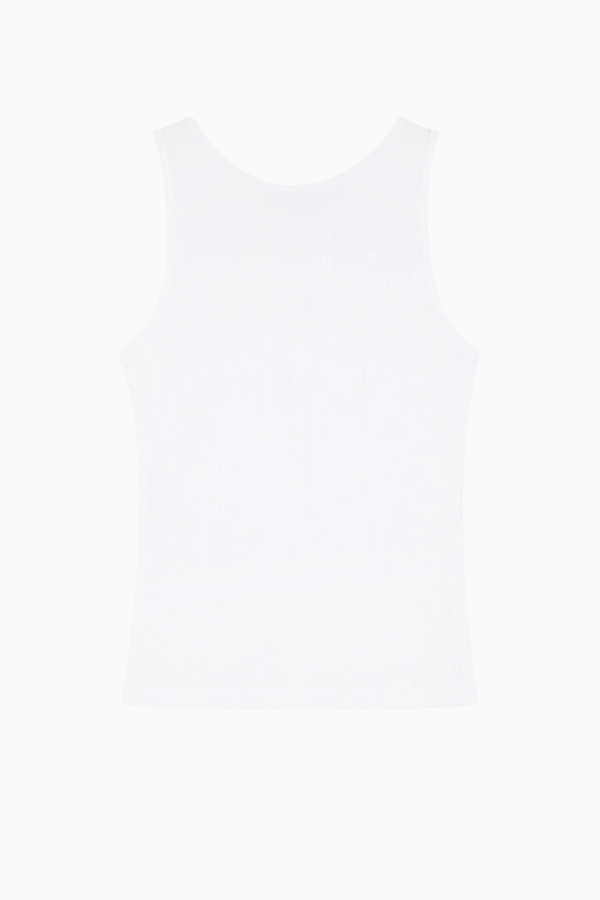 Maison Kitsuné Baby Fox Ribbed Tank - White