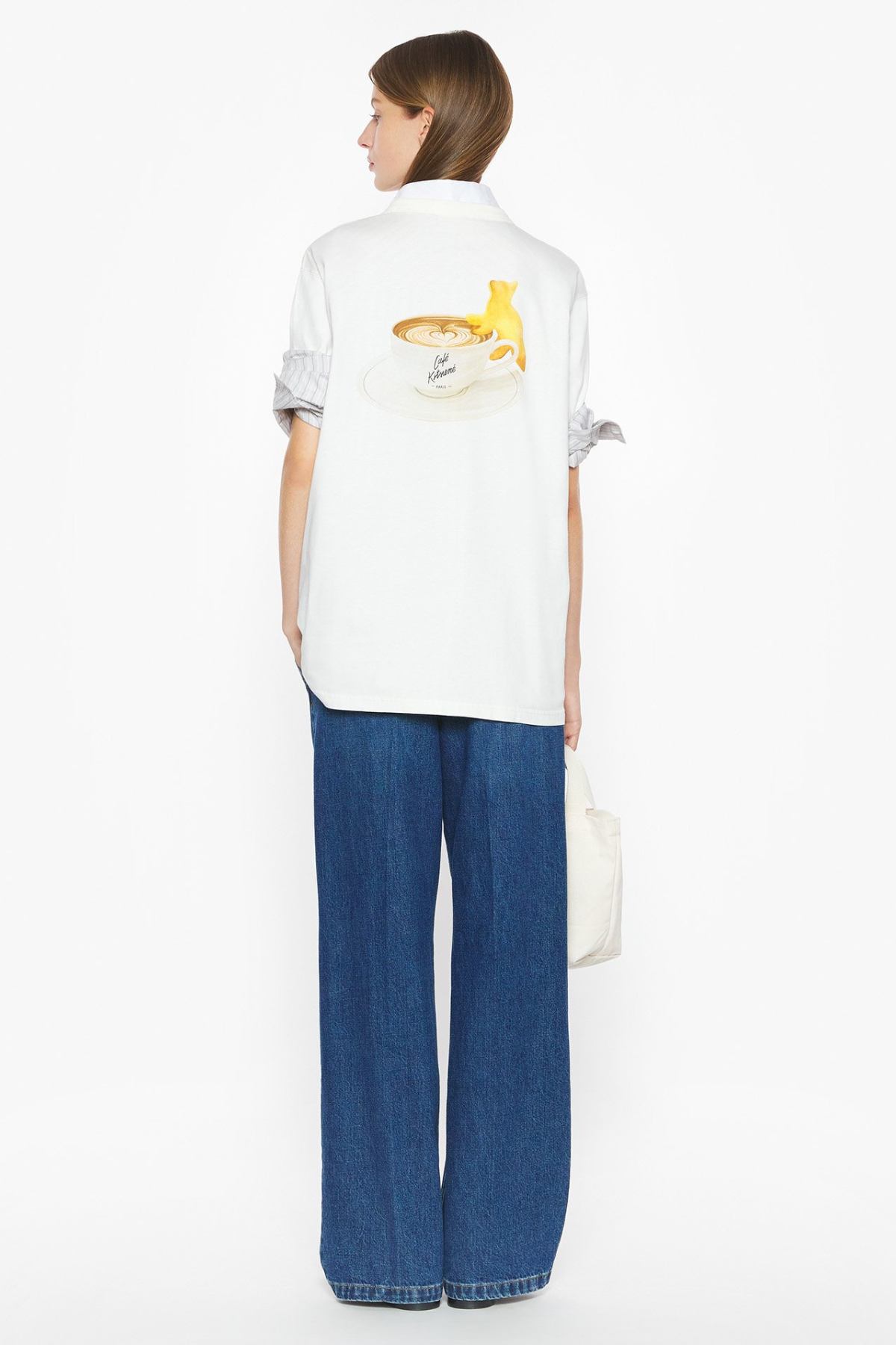 Café Kitsuné Cappuccino Relax T-Shirt - Tapioca