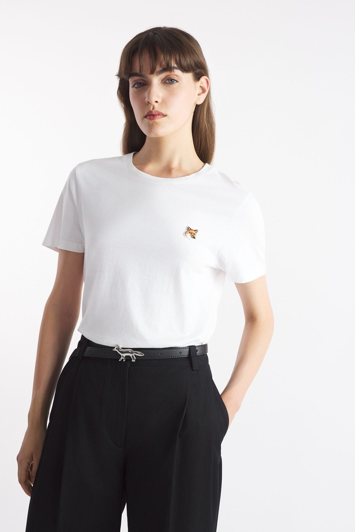 Maison Kitsuné Fox Head Patch T-Shirt - White