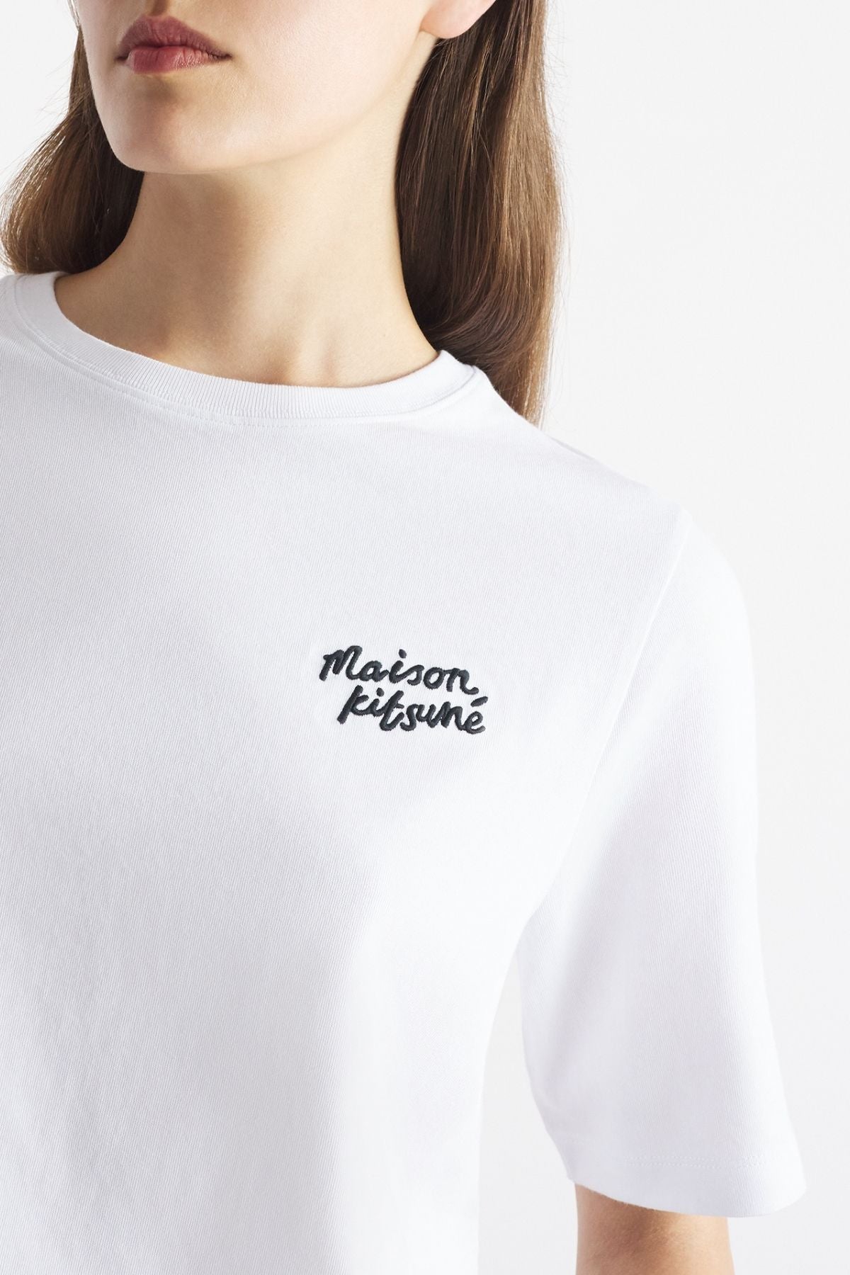 Maison Kitsuné Handwriting T-Shirt - White/ Black