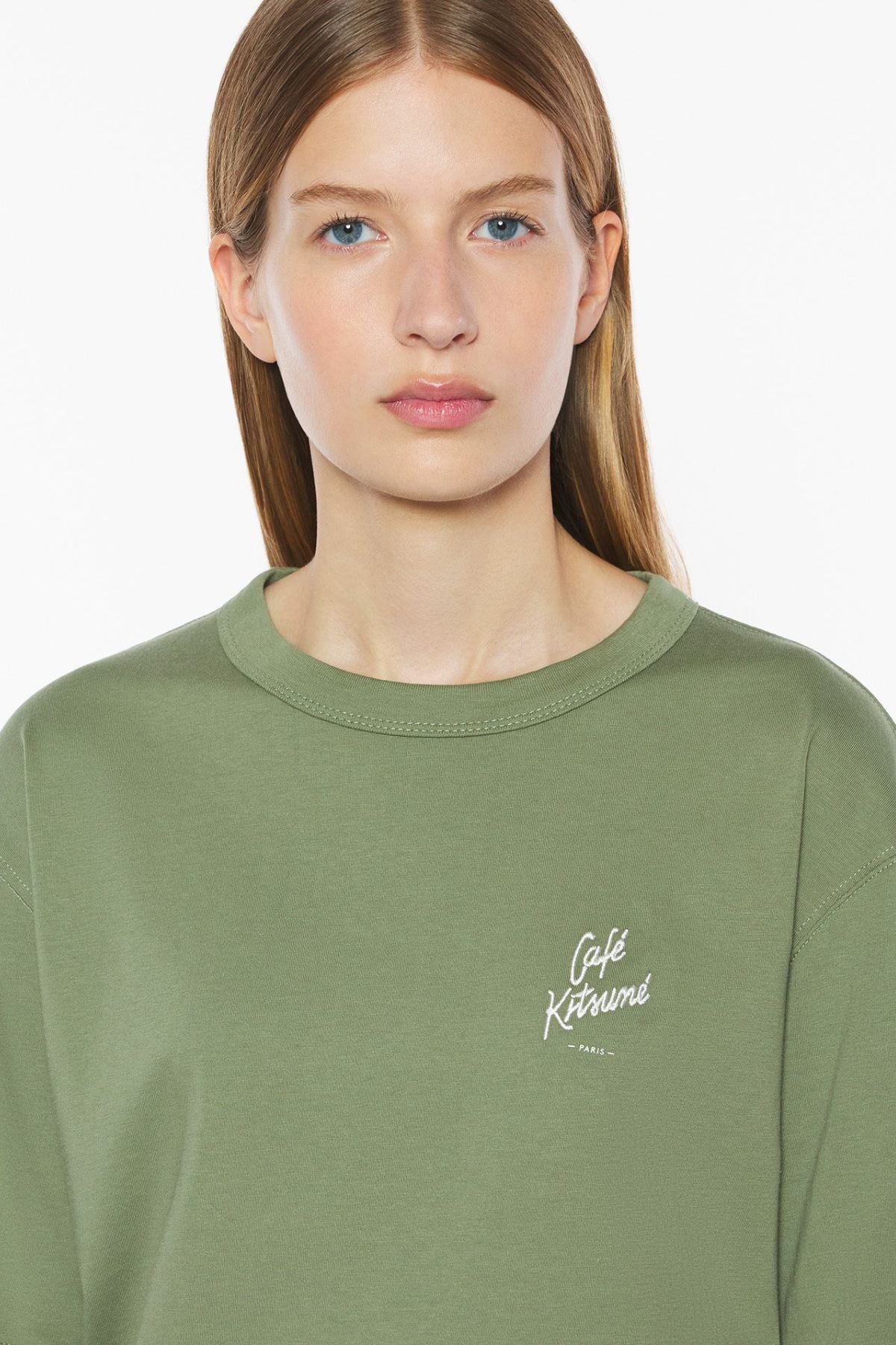 Café Kitsuné Relax T-Shirt - Dark Khaki
