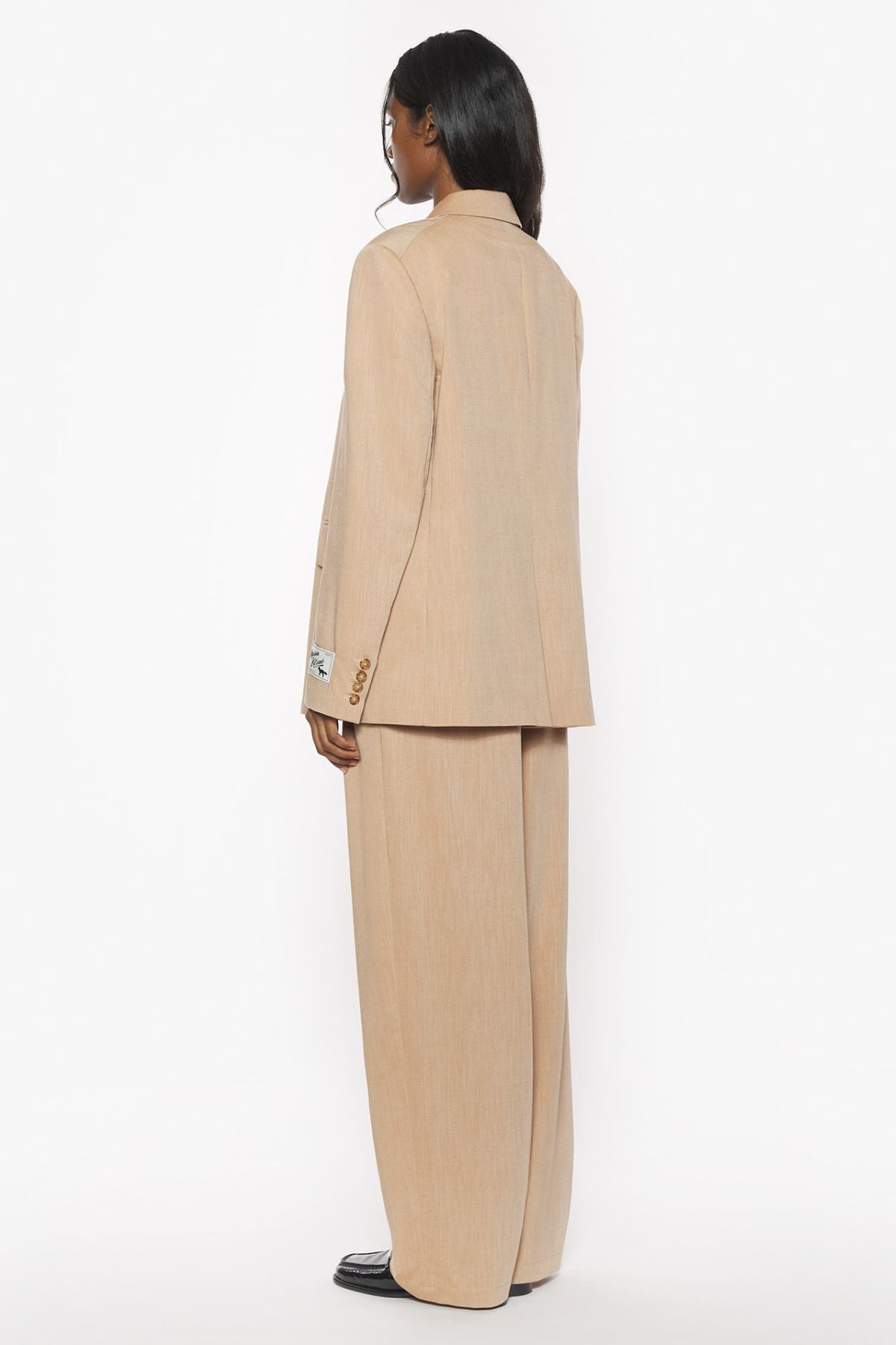 Maison Kitsuné Tailored Blazer Sleeve Patch - Sandlewood