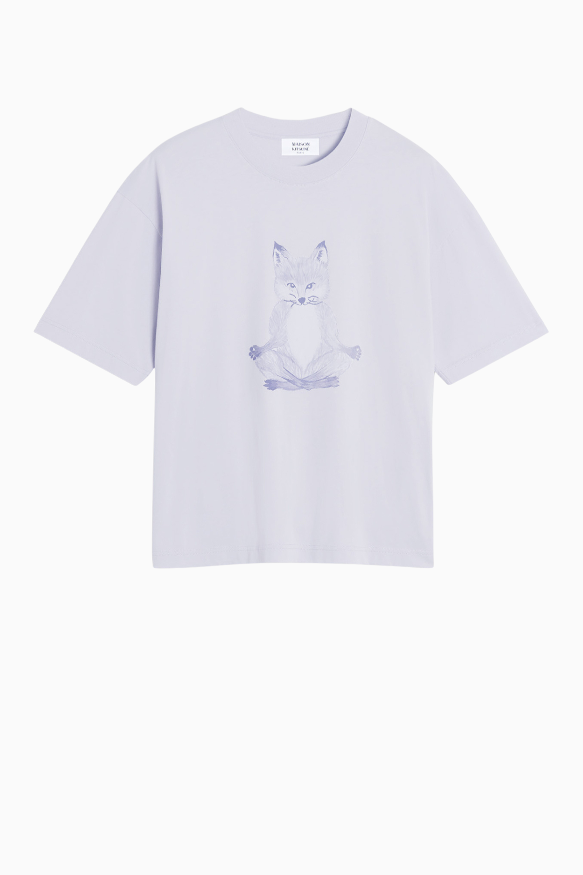 Maison Kitsuné Yoga Fox Boxy Tee - Soft Mauve