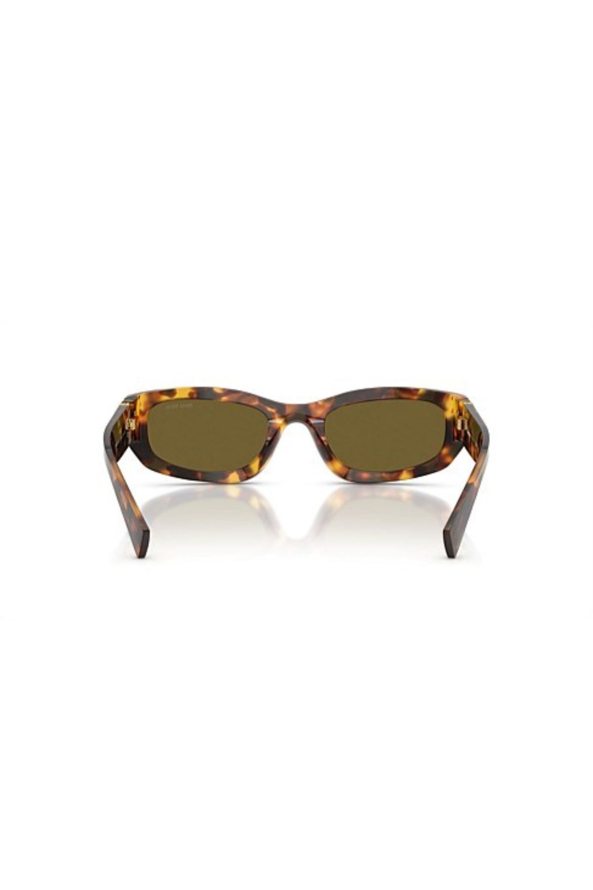 Miu Miu Irregular Sunglasses - Havana Honey/ Dark Brown