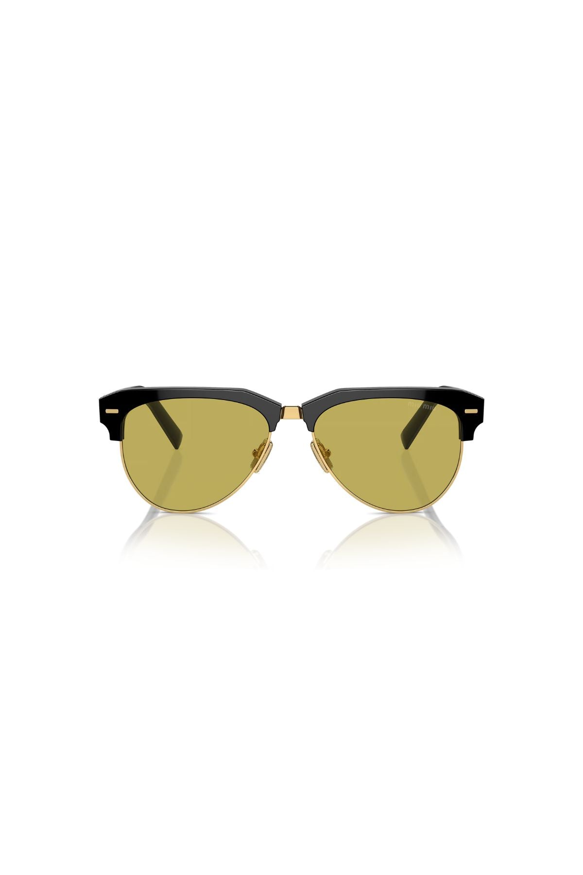 Miu Miu Pilot Sunglasses - Black/ Green