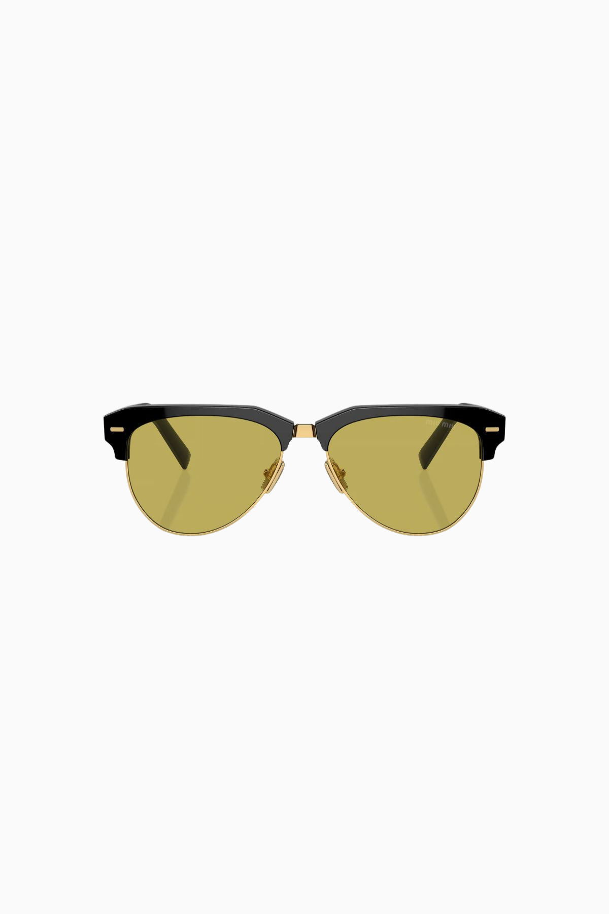 Miu Miu Pilot Sunglasses - Black/ Green