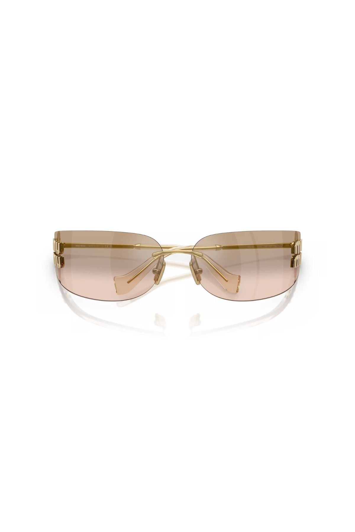 Miu Miu Sunglasses - Gold/ Light Brown
