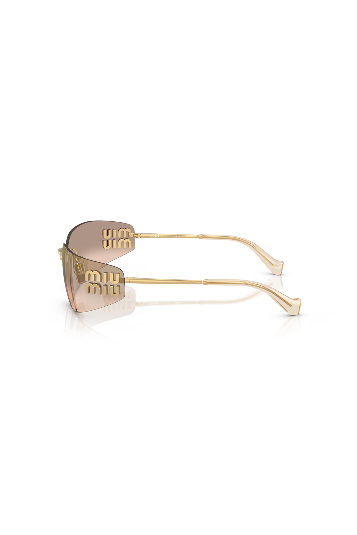 Miu Miu Sunglasses - Gold/ Light Brown