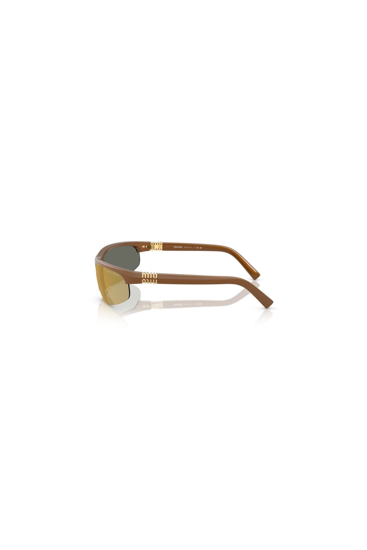 Miu Miu Sunglasses - Rust Metal/ Brown Mirror Gold