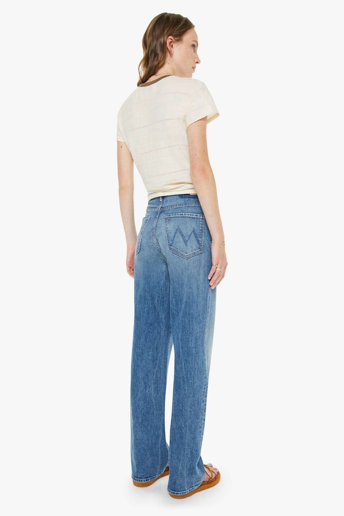 Mother High Waisted Tunnel Vision Sneak - Girls Just Want To Have Sun