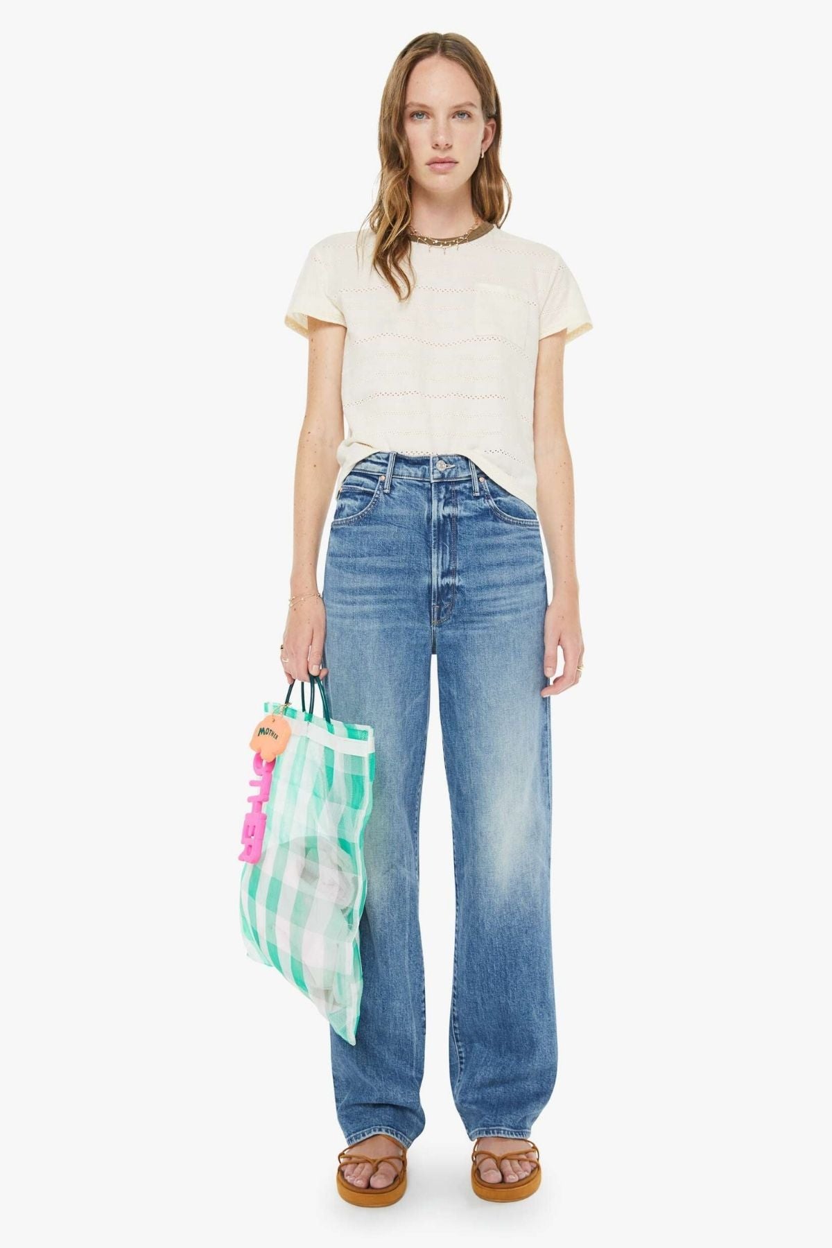 Mother High Waisted Tunnel Vision Sneak - Girls Just Want To Have Sun