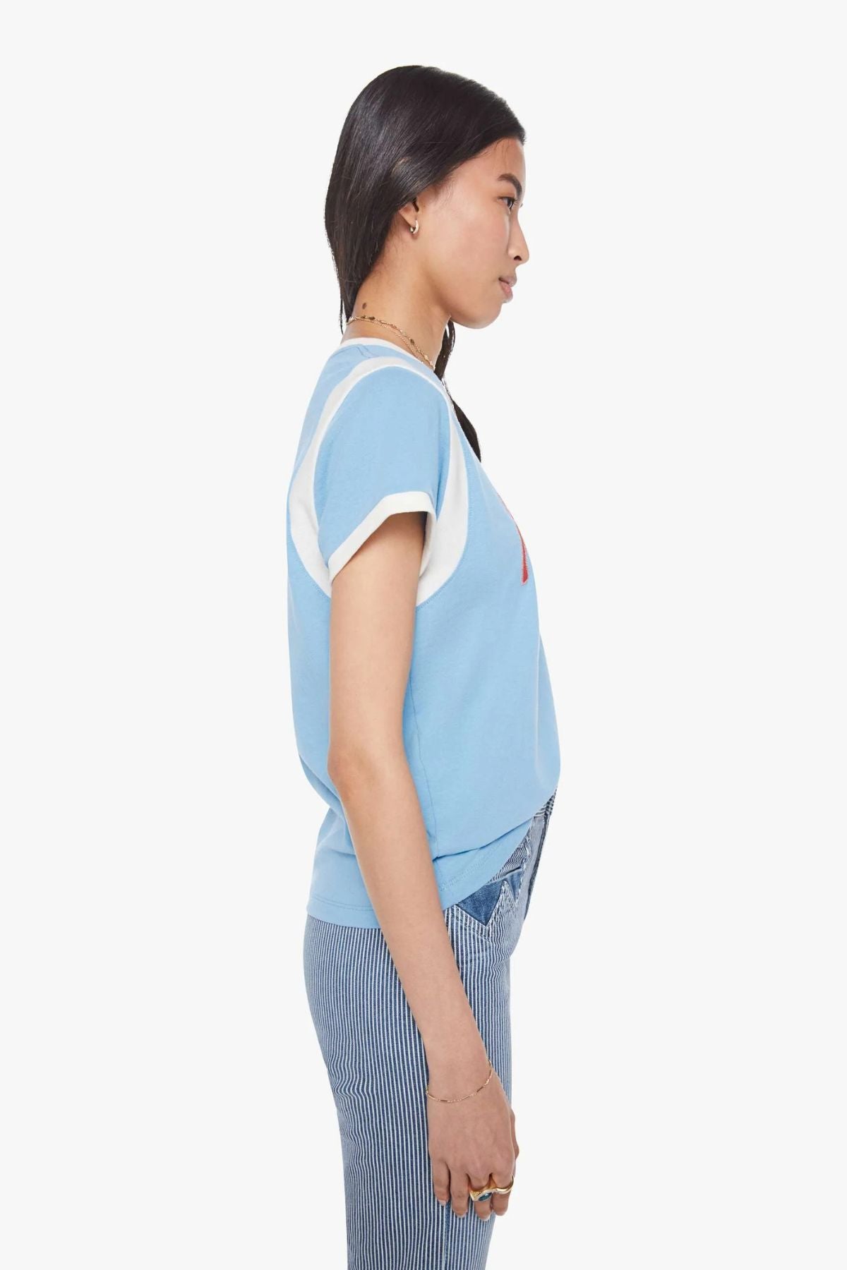 Mother The Boxy Goodie Inset - Mother Script Blue Bell