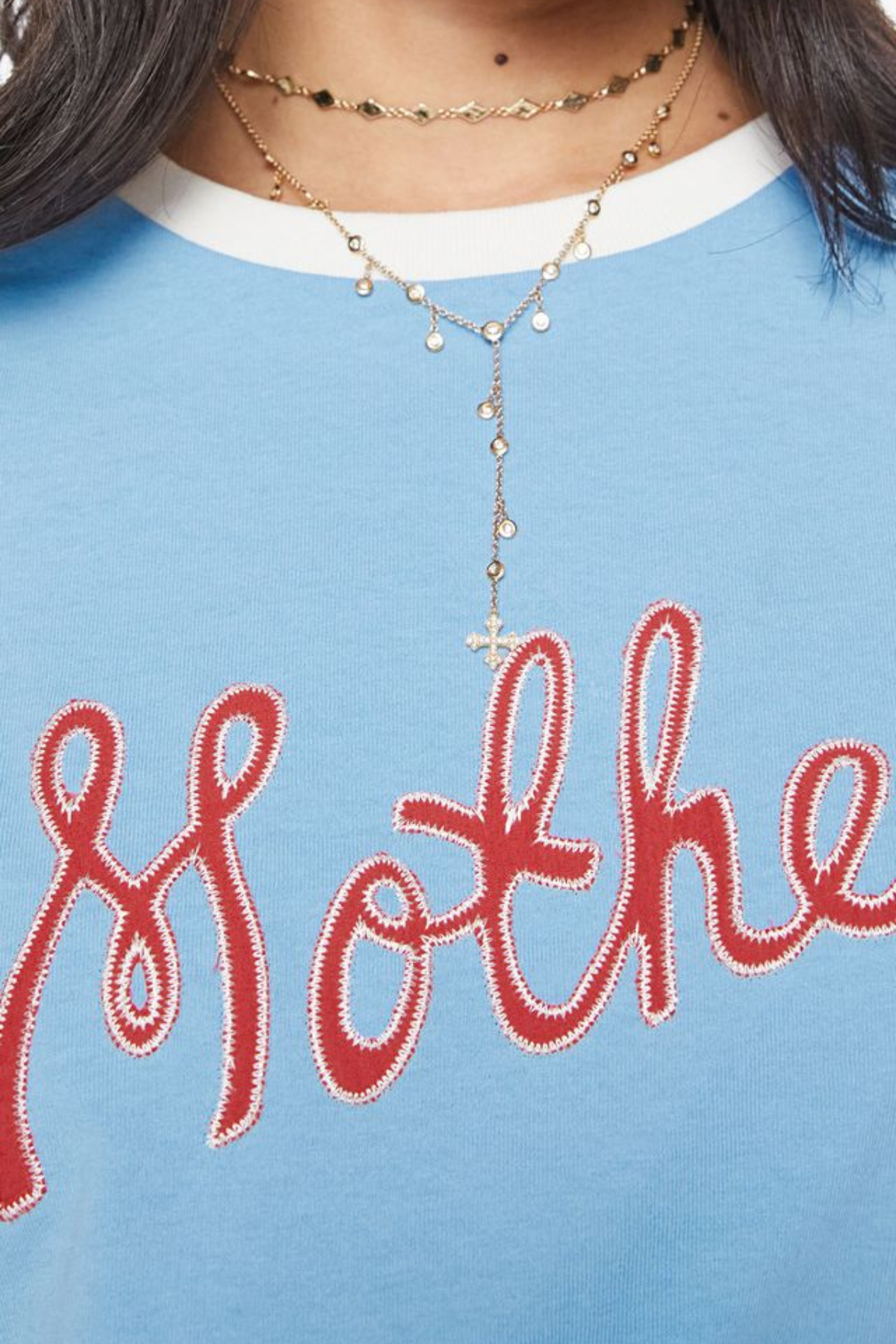 Mother The Boxy Goodie Inset - Mother Script Blue Bell