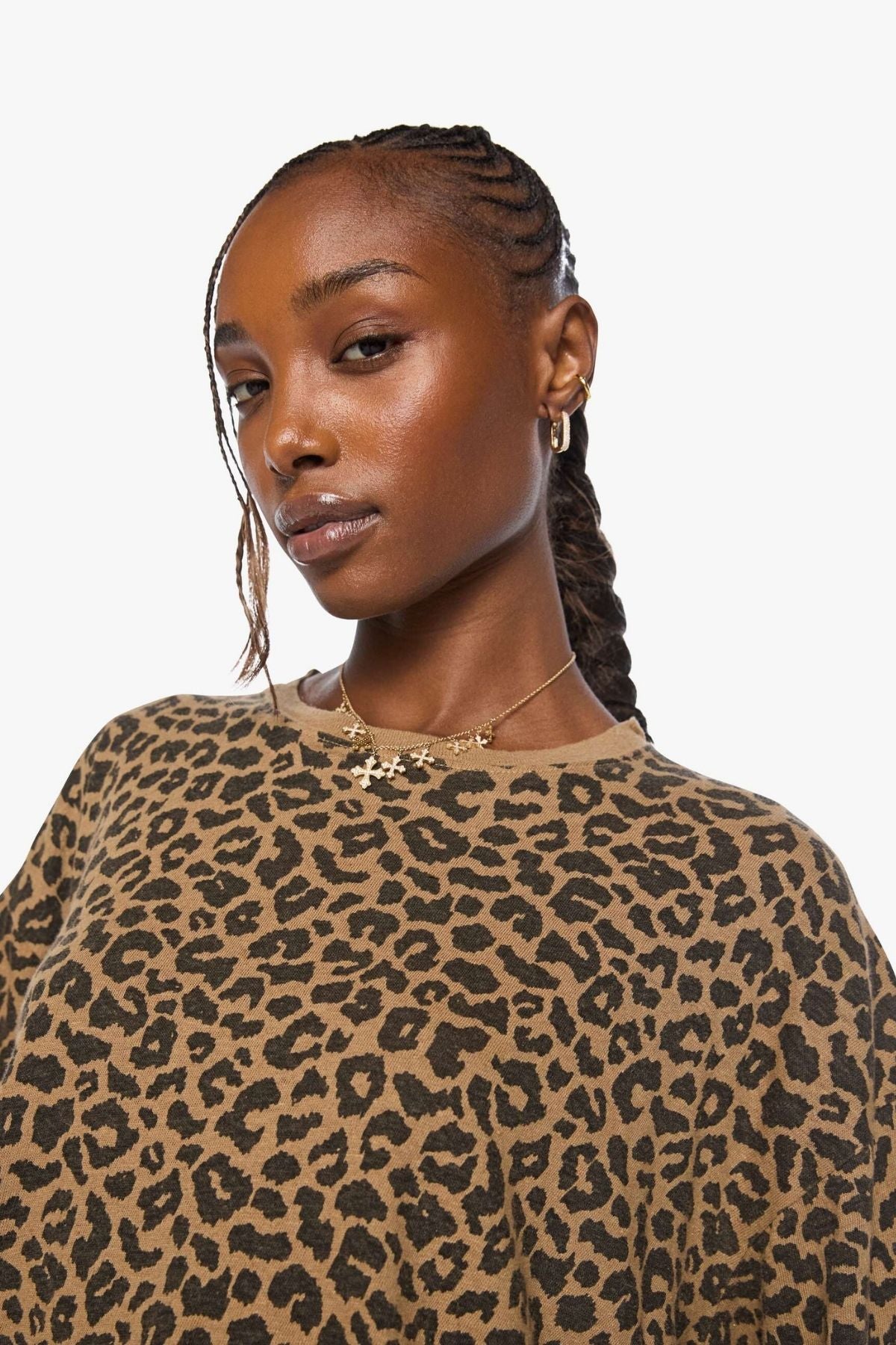Mother The S/S Boxy Ringer - Leopard Print Jersey Leap Year