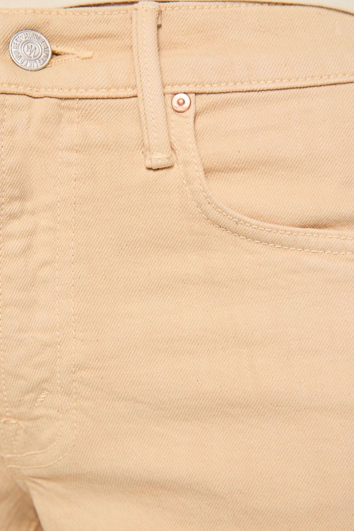 Mother The Mid Rise Sidestepper Twist Sneak - Winter Wheat