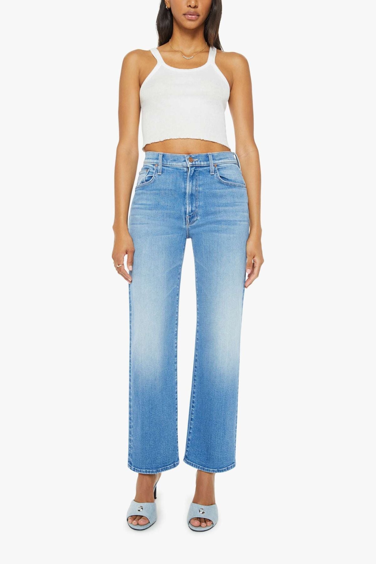 MOTHER The Rambler Flood Jeans - Read Between the Lines