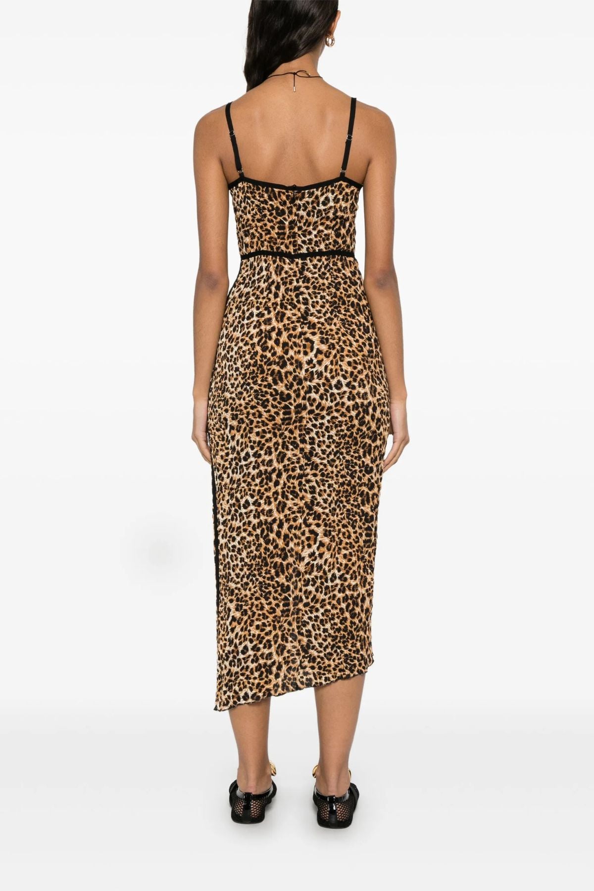 Nanushka Abir Leopard Print Dress - Ocelot