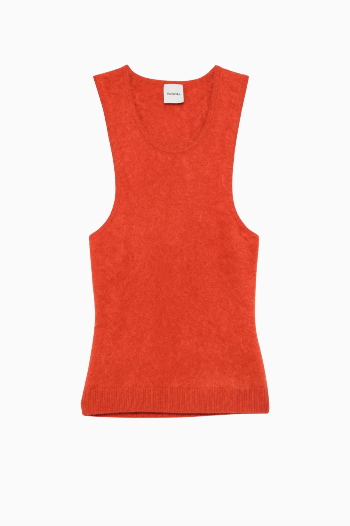 Nanushka Bianka Brushed Cashmere Tank - Red