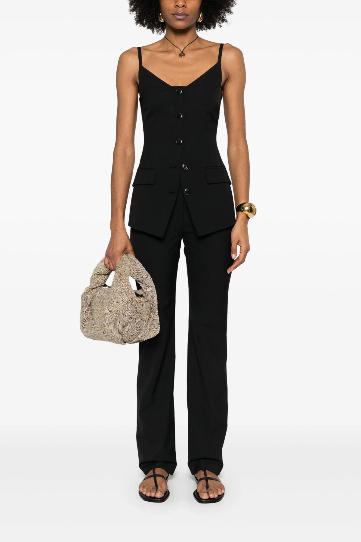 Nanushka Cinda Top - Black