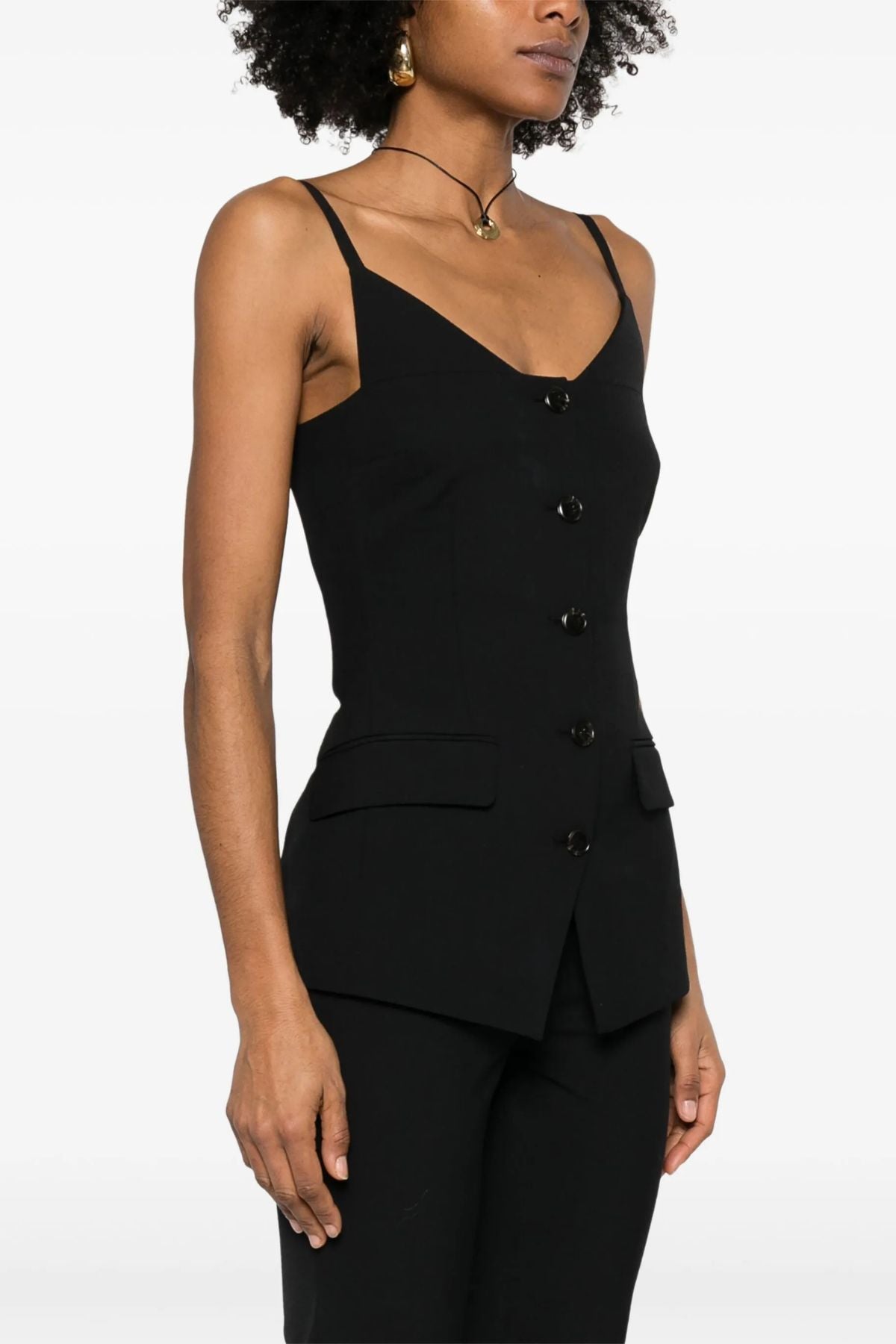 Nanushka Cinda Top - Black