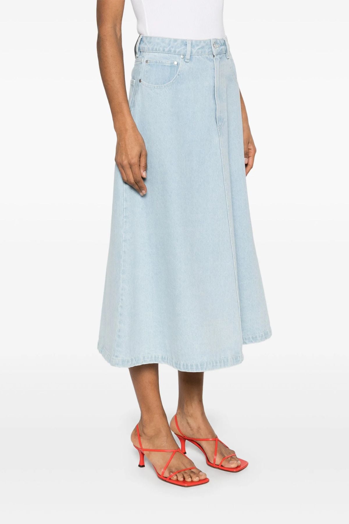 Nanushka Cintia Denim Skirt - Eco Bleach