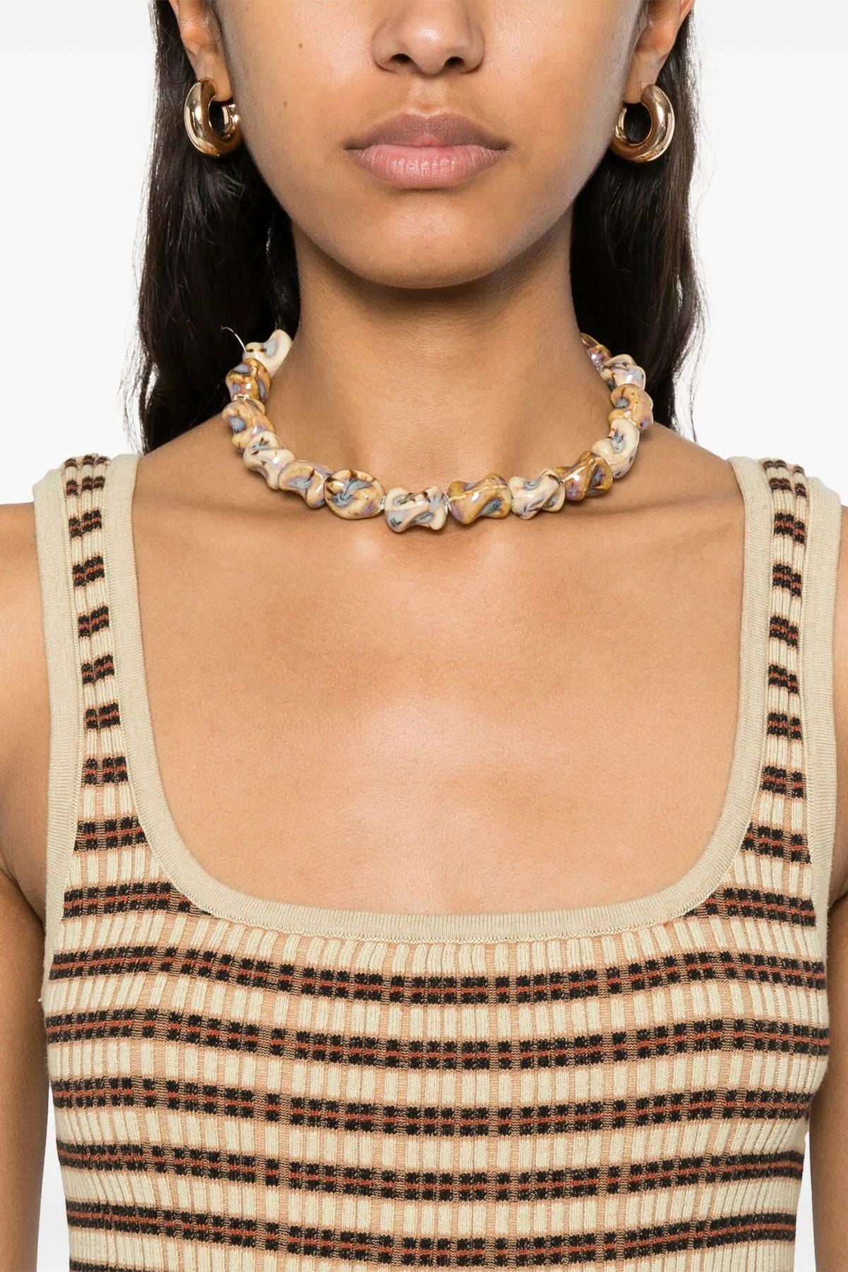 Nanushka Delfine Tank Top - Multicolour Stripe