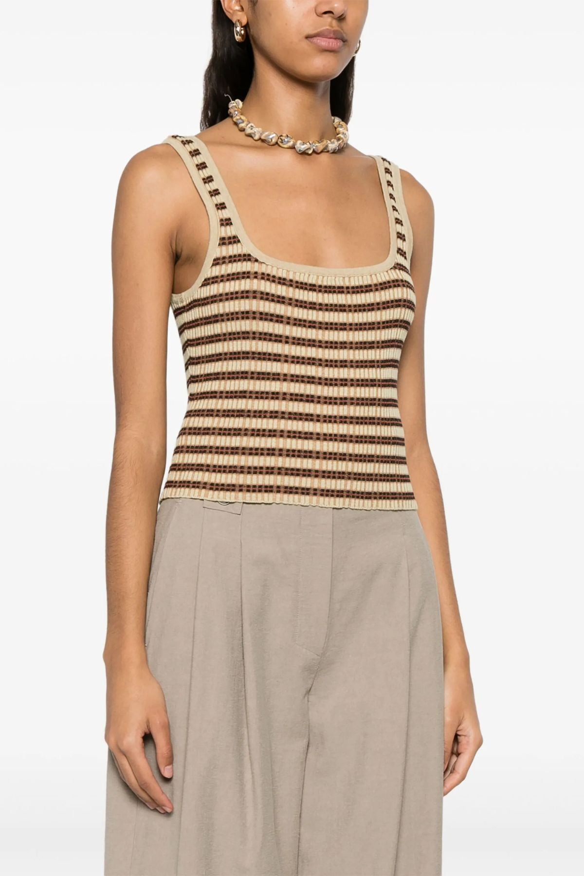 Nanushka Delfine Tank Top - Multicolour Stripe