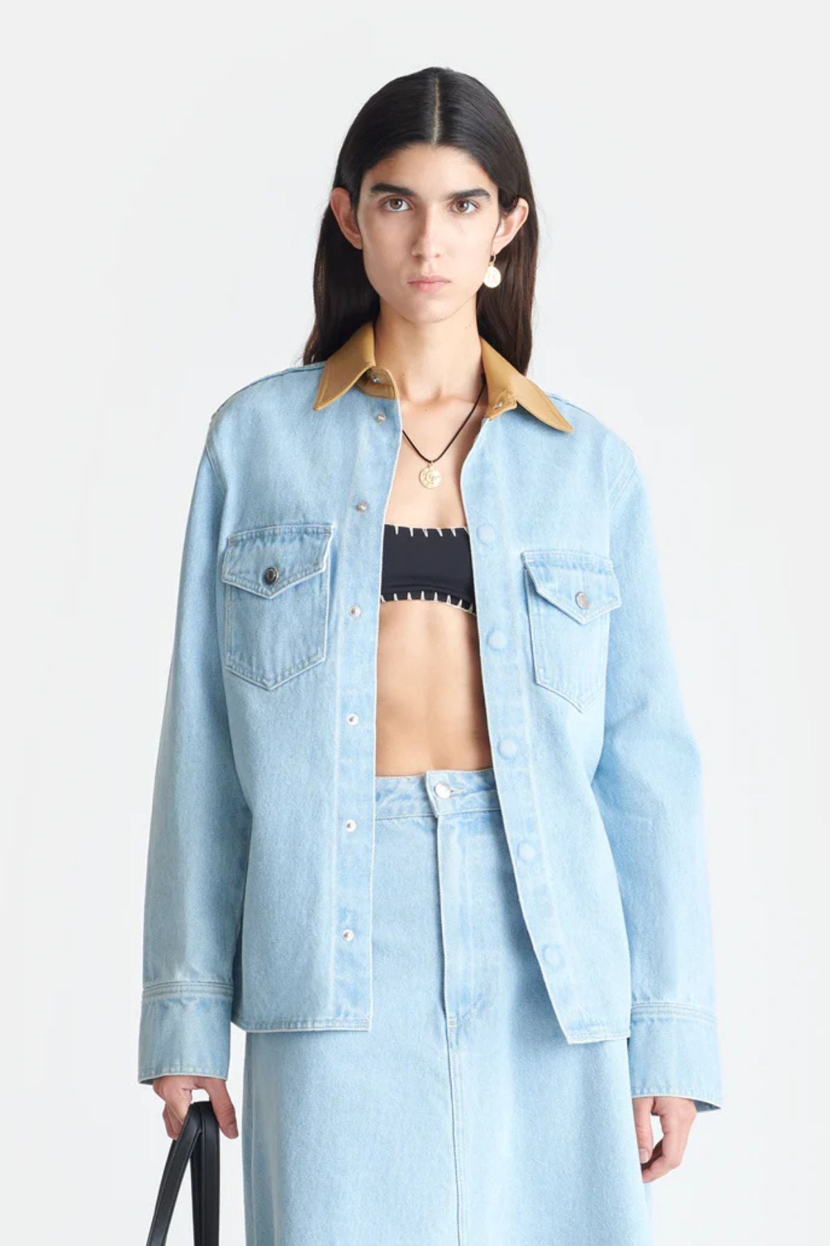 Nanushka Letisa Blouse - Eco Bleach/ Hazel