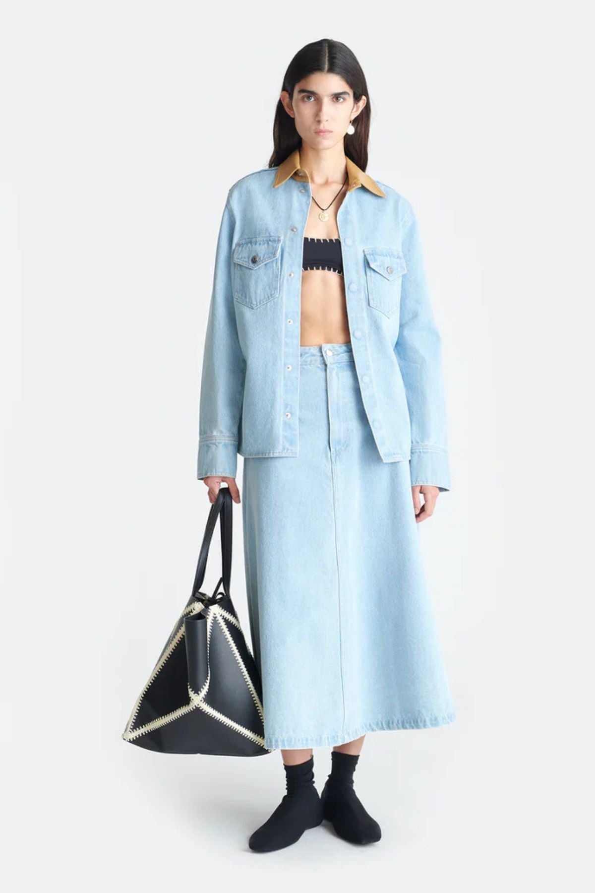 Nanushka Letisa Blouse - Eco Bleach/ Hazel