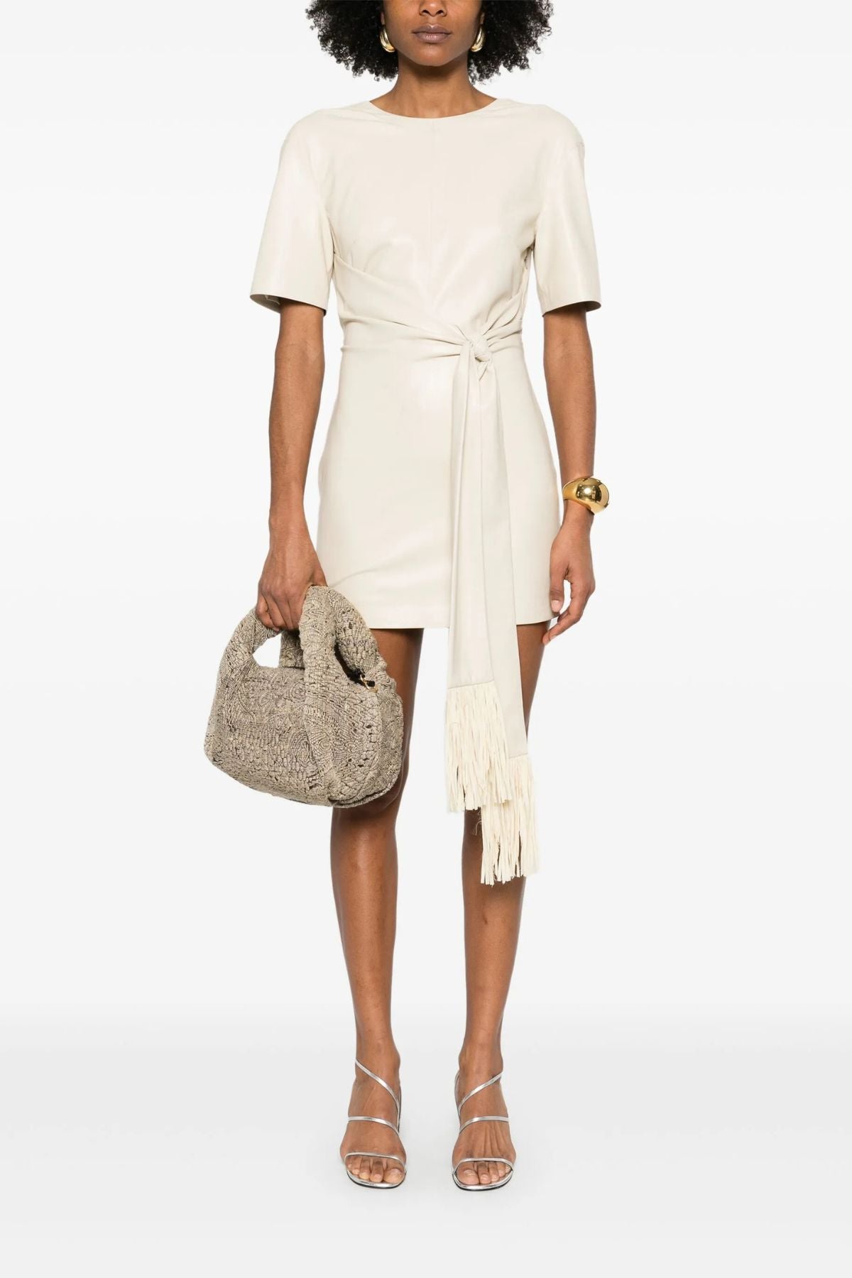 Nanushka Maryl Dress - Chalk/ Cream