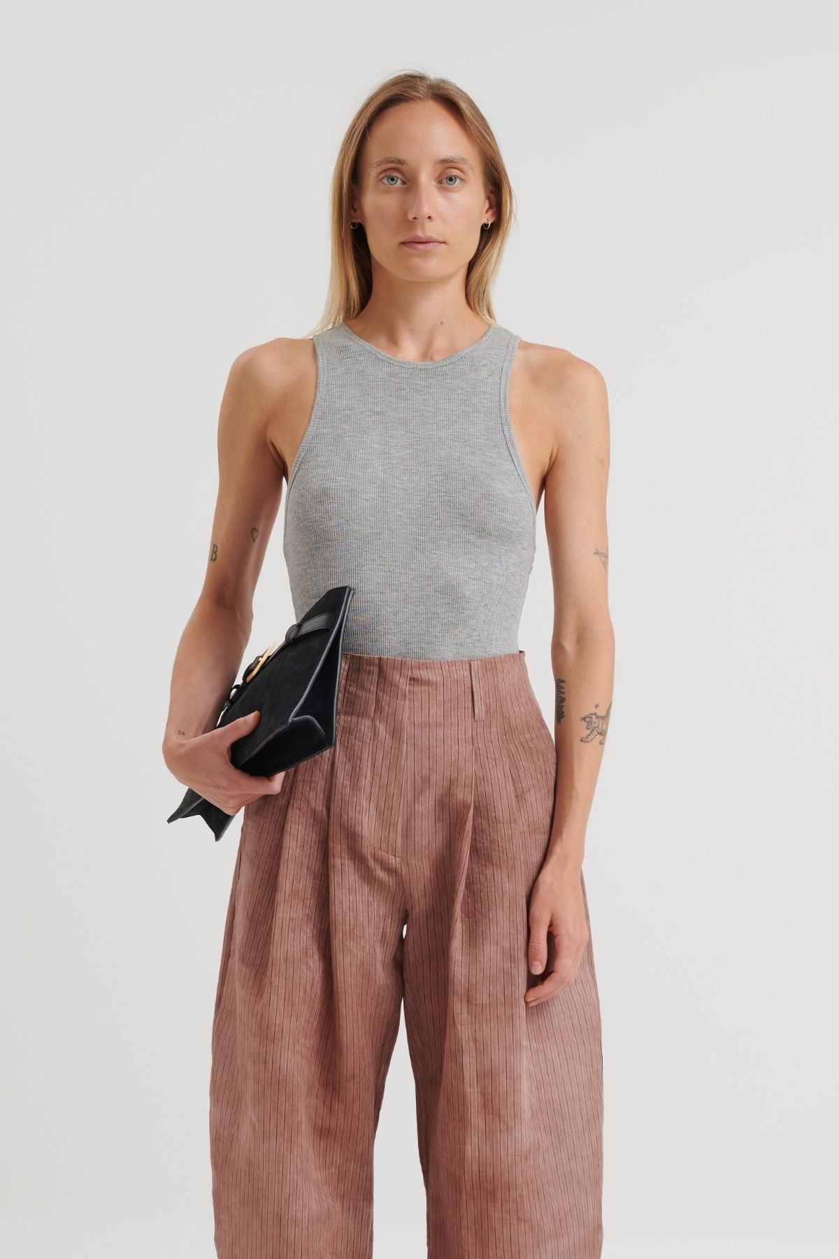 Nanushka Raisie Tank Top - Grey Melange