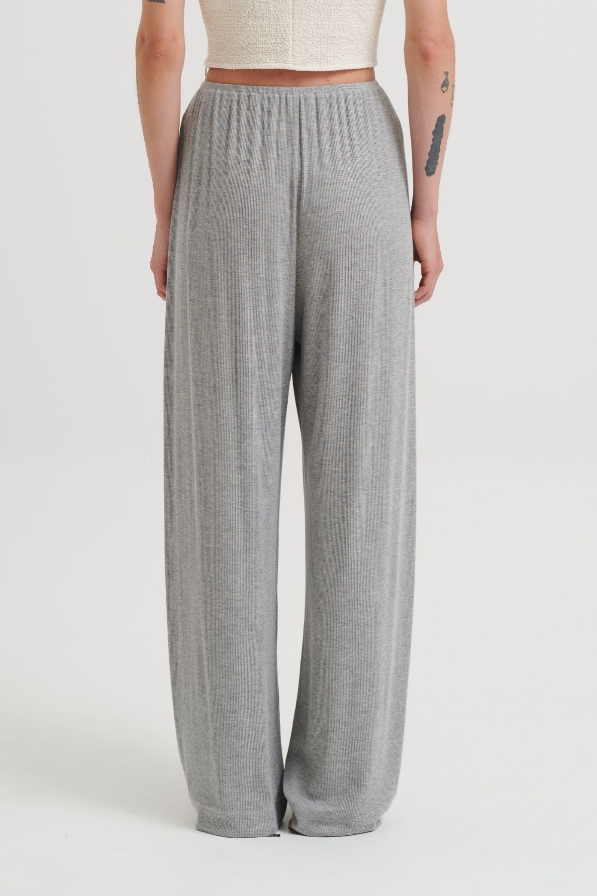 Nanushka Zoela Jersey Pants - Grey Melange