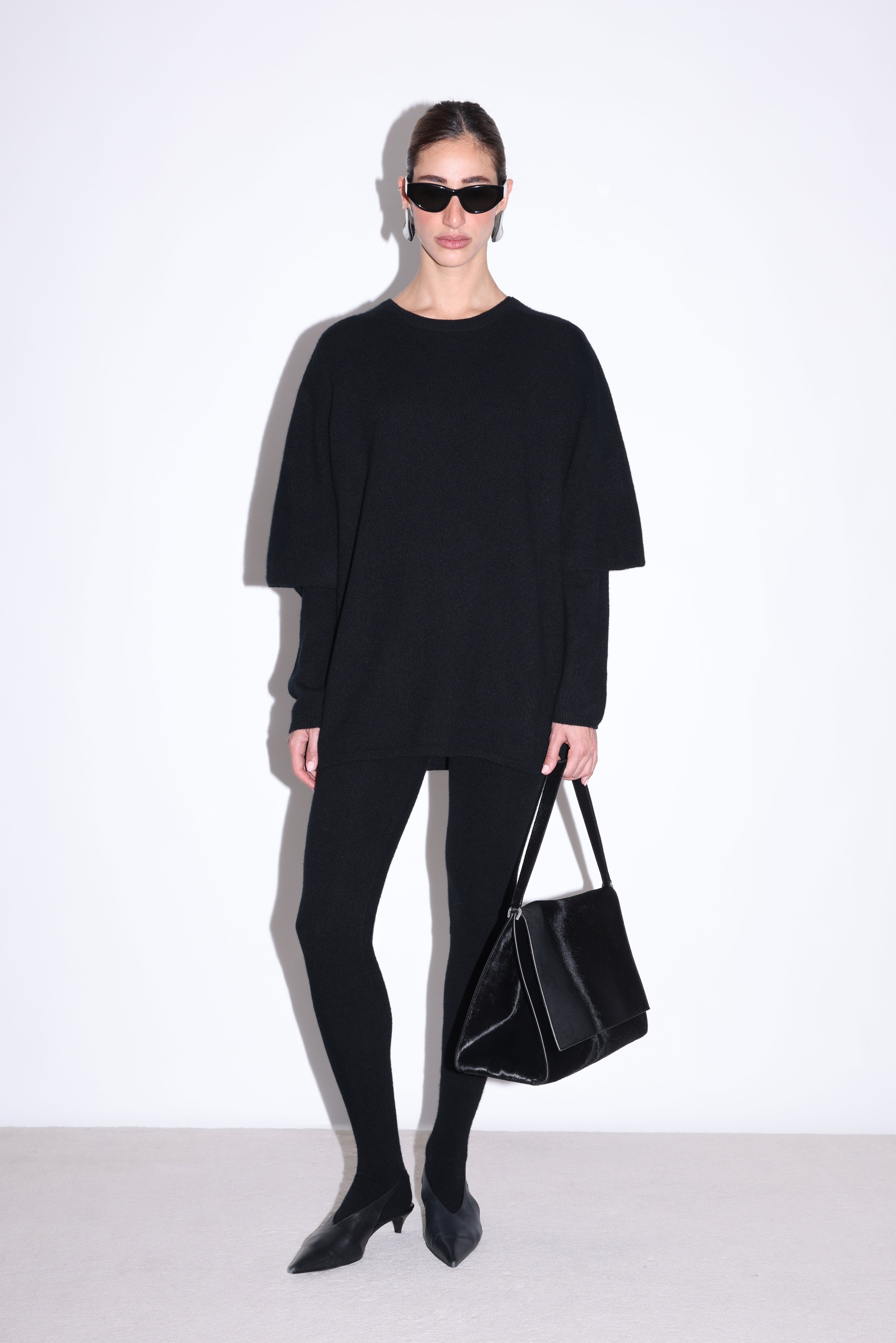 Nour Hammour Cobain Layered Knit - Black