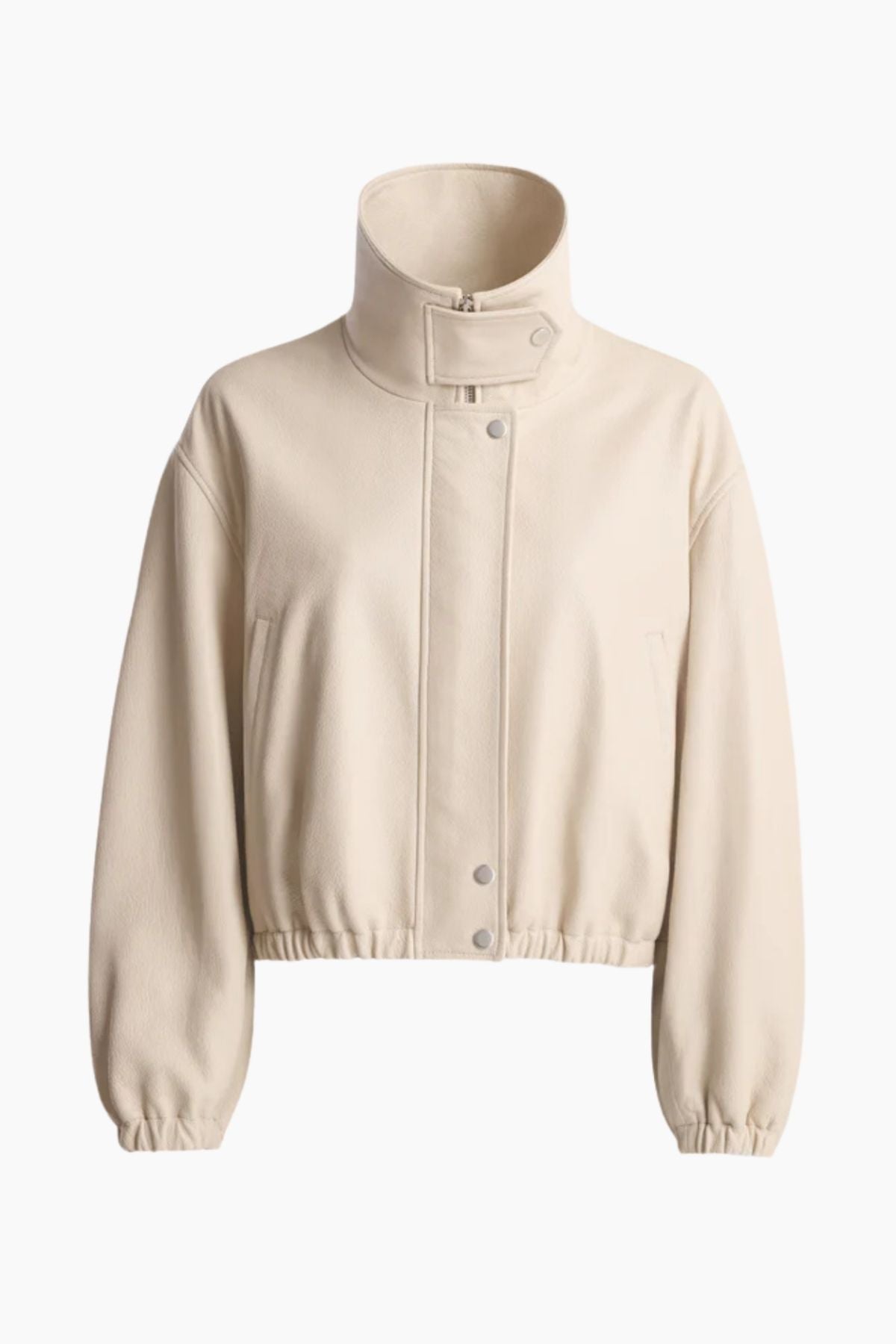 Nour Hammour Pia Bomber Jacket - Ivory