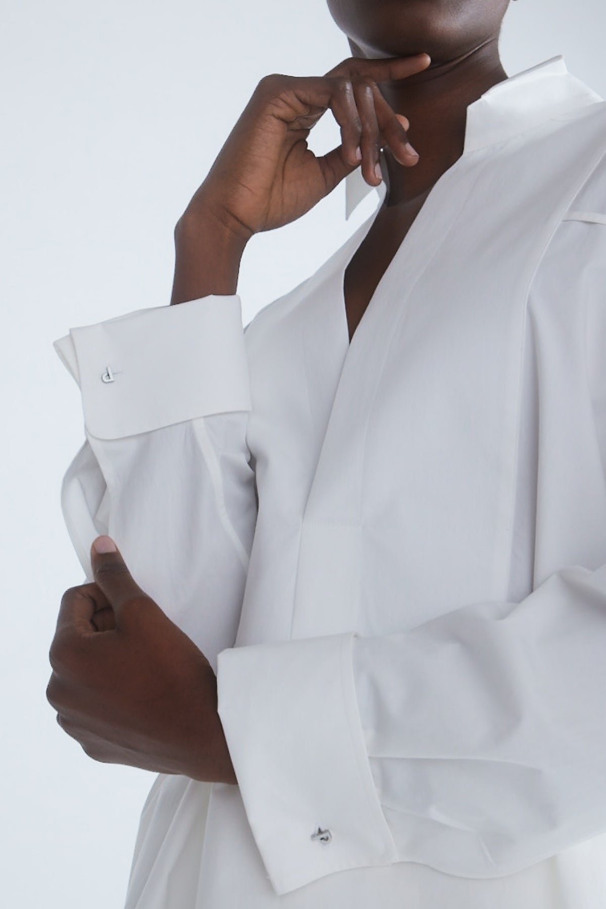 Petar Petrov My Fathers Tunic Cuff Detail Shirt - White