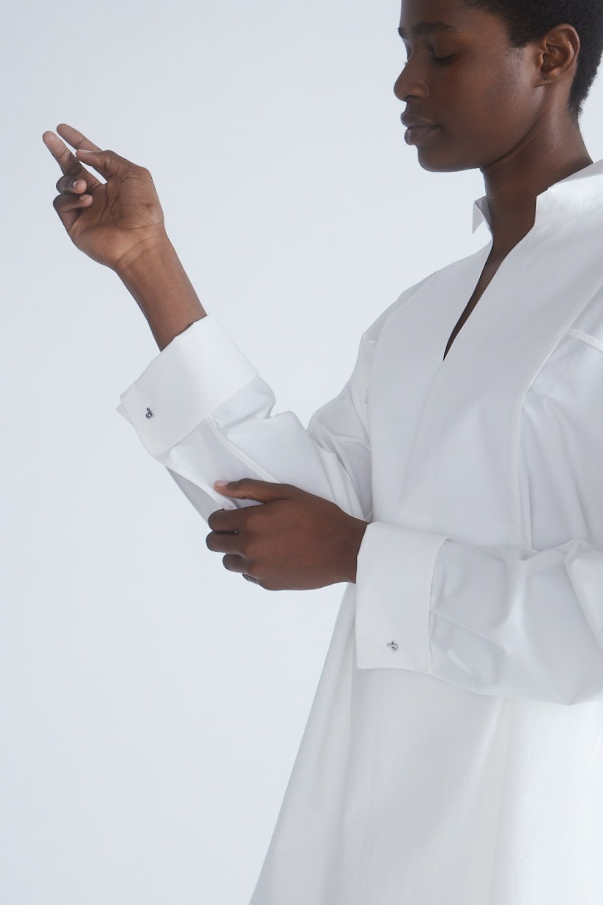 Petar Petrov My Fathers Tunic Cuff Detail Shirt - White